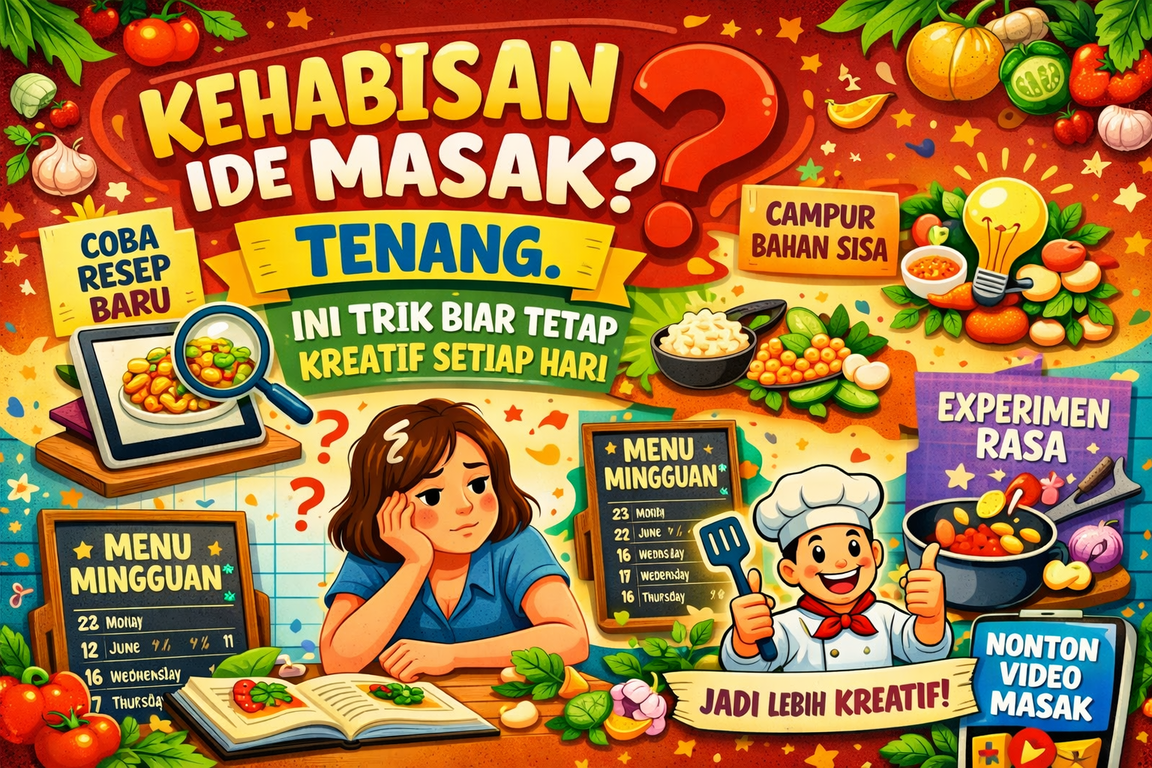 Kehabisan Ide Masak? Tenang, Ini Trik Biar Tetap Kreatif Setiap Hari
